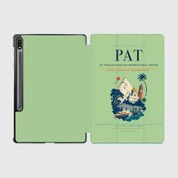 Thumbnail for Jay Prakash Narayan International Airport (PAT) design on light green samsung tablet tablet case