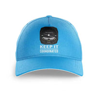 Thumbnail for Keep It Coordinated printed hat - light blue
