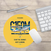 Thumbnail for Cessna 150M design on yellow round mouse pad