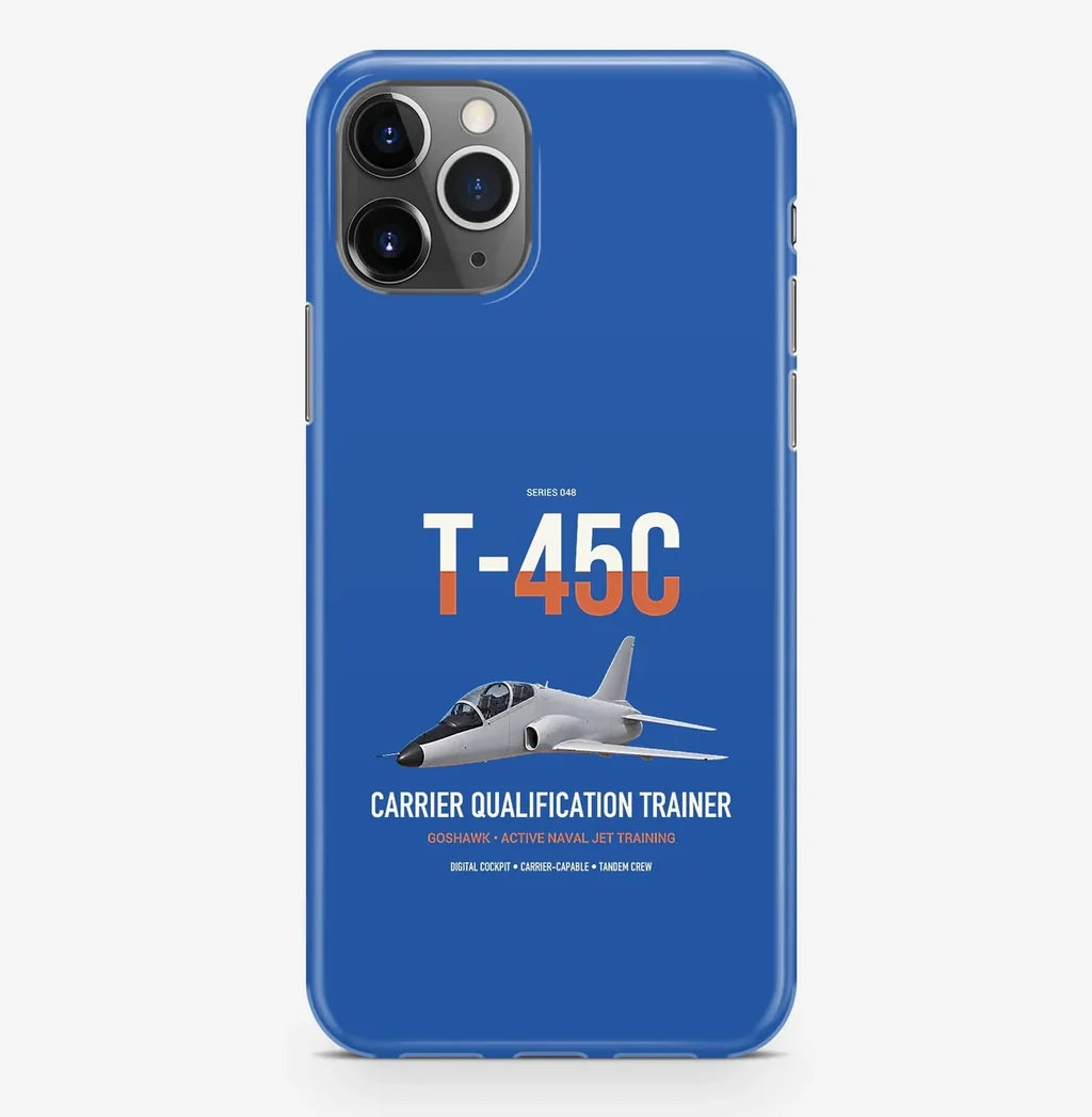T-45C Goshawk design on blue magsafe iphone case, for iPhone Pro Max