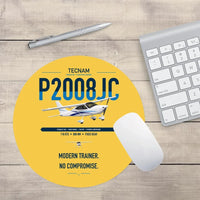 Thumbnail for Tecnam P2008JC NG design on yellow round mouse pad