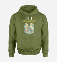 Thumbnail for Pocatello Regional Airport (PIH) design on green army hoodie single-side print