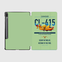 Thumbnail for Canadair CL-415 design on light green samsung tablet tablet case