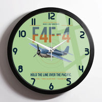 Thumbnail for F4F-4 Wildcat design on light green framed wall clock