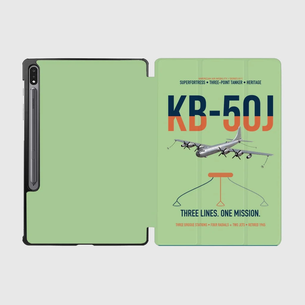 KB-50J Superfortress design on light green samsung tablet tablet case