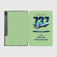 Thumbnail for Boeing 737-900ER design on light green samsung tablet tablet case