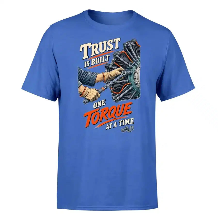 SIGNAL 590 - Trust Is Built One Torque At A Time - Premium T-Shirt design on blue premium t shirt