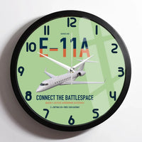 Thumbnail for E-11A BACN design on light green framed wall clock