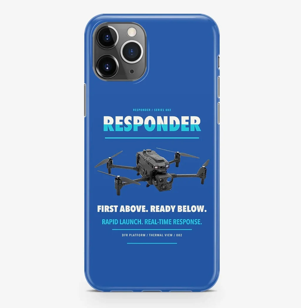 BRINC Responder Case ProMax design on blue iphone case promax