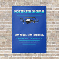 Thumbnail for Fotokite Sigma vertical canvas print - no frame - blue background
