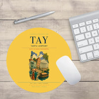 Thumbnail for Tartu Airport (TAY) design on yellow round mouse pad