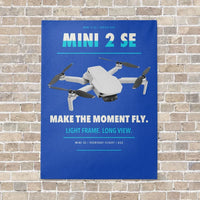 Thumbnail for DJI Mini 2 SE vertical canvas print - no frame - blue background