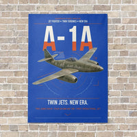 Thumbnail for Messerschmitt Me 262A-1a vertical canvas print - no frame - blue background