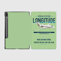 Thumbnail for Cessna Citation Longitude design on light green samsung tablet tablet case