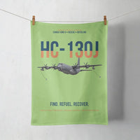 Thumbnail for HC-130J COMBAT KING II design on light green towel