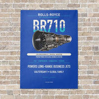 Thumbnail for BR710 vertical canvas print - no frame - blue background
