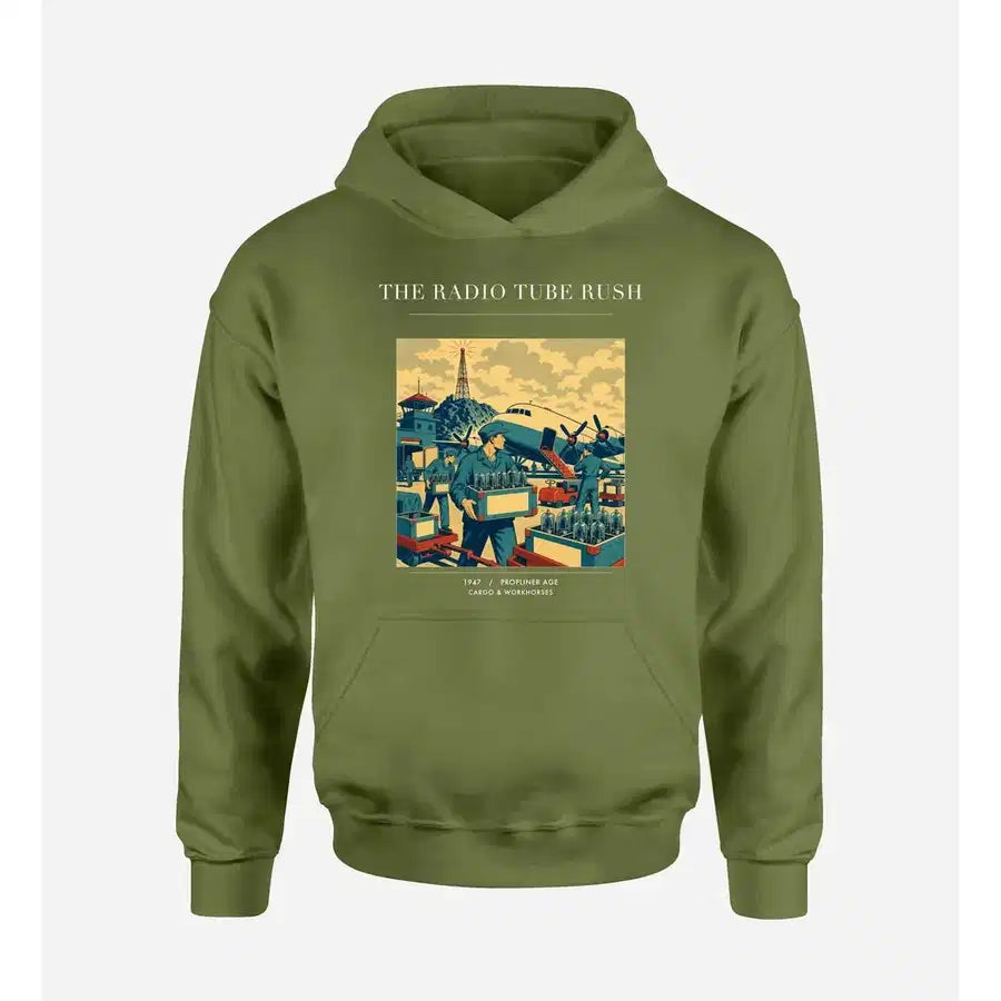 VINTAGE G4414 - The Radio Tube Rush - Premium Hoodie design on greenarmy premium