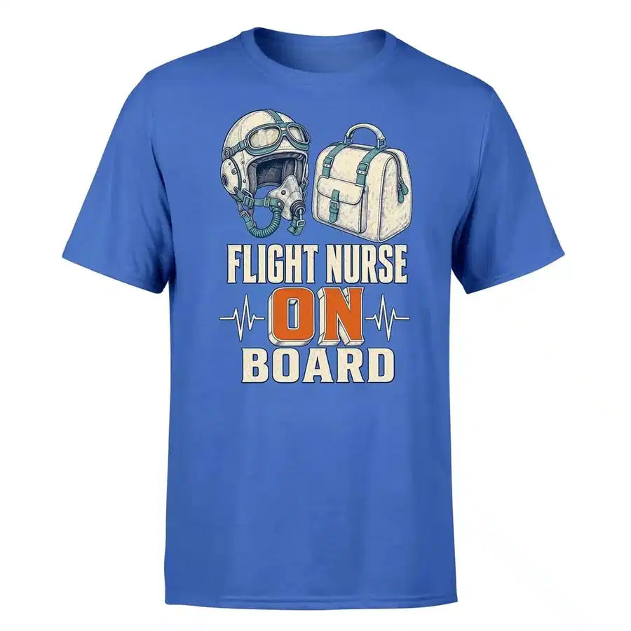SIGNAL 432 - Flight Nurse On Board - Premium T-Shirt design on blue premium t shirt
