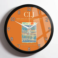 Thumbnail for Avram Iancu Cluj International Airport CLJ Wall-Clock Framed - Orange