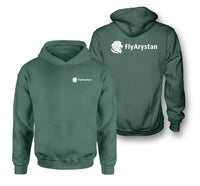 Thumbnail for FlyArystan Airlines logo on green double side hoodie