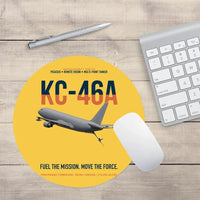 Thumbnail for KC-46A PEGASUS design on yellow round mouse pad