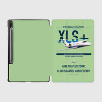 Thumbnail for Cessna Citation XLSPlus design on light green samsung tablet tablet case