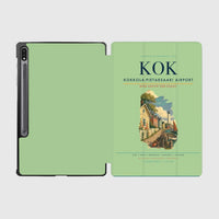 Thumbnail for Kokkola-Pietarsaari Airport (KOK) design on light green samsung tablet tablet case