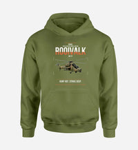 Thumbnail for Denel Rooivalk Mk 1F design on green army double-side hoodie, single-side print