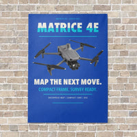 Thumbnail for DJI Matrice 4E vertical canvas print - no frame - blue background