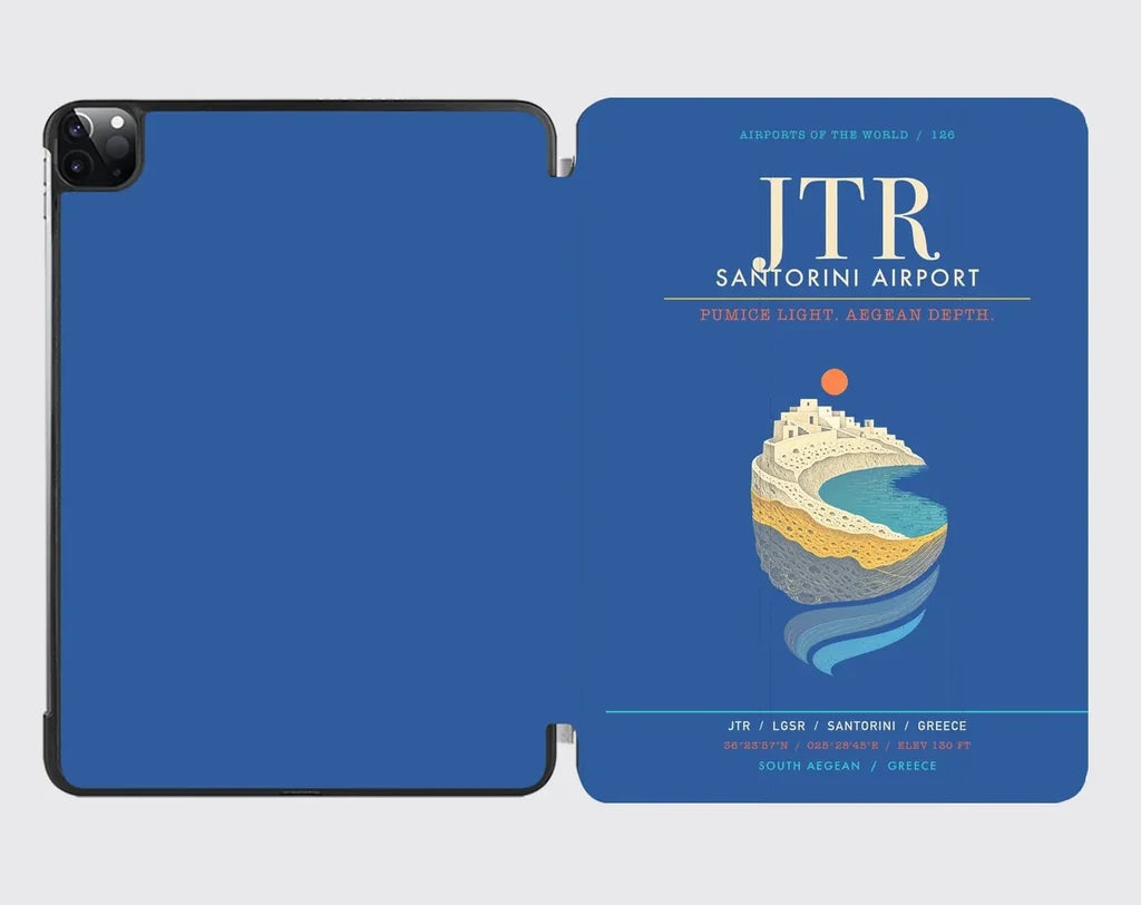 Santorini Airport JTR - Caldera Pumice Glow - Blue
