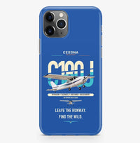 Thumbnail for Cessna 180J Skywagon design on blue magsafe iphone case, for iPhone Pro Max
