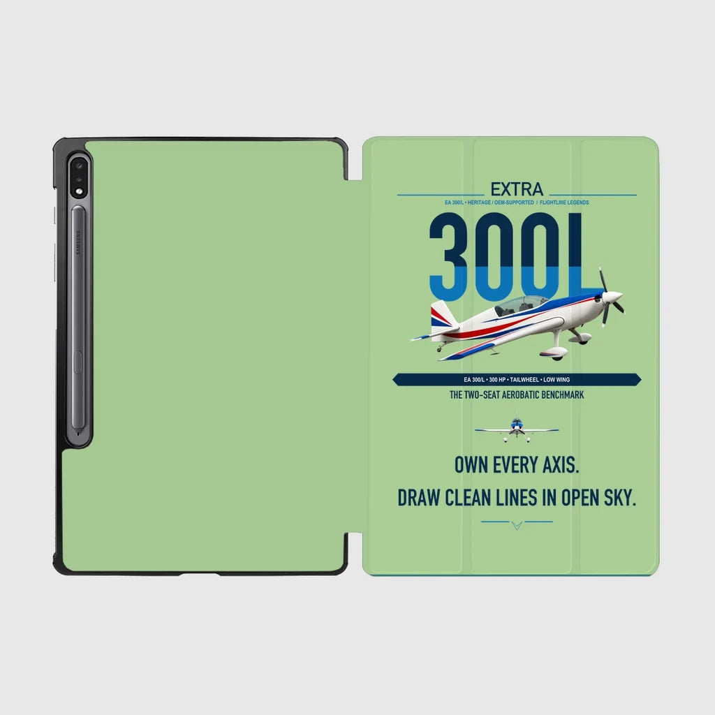 Extra 300L design on light green samsung tablet tablet case