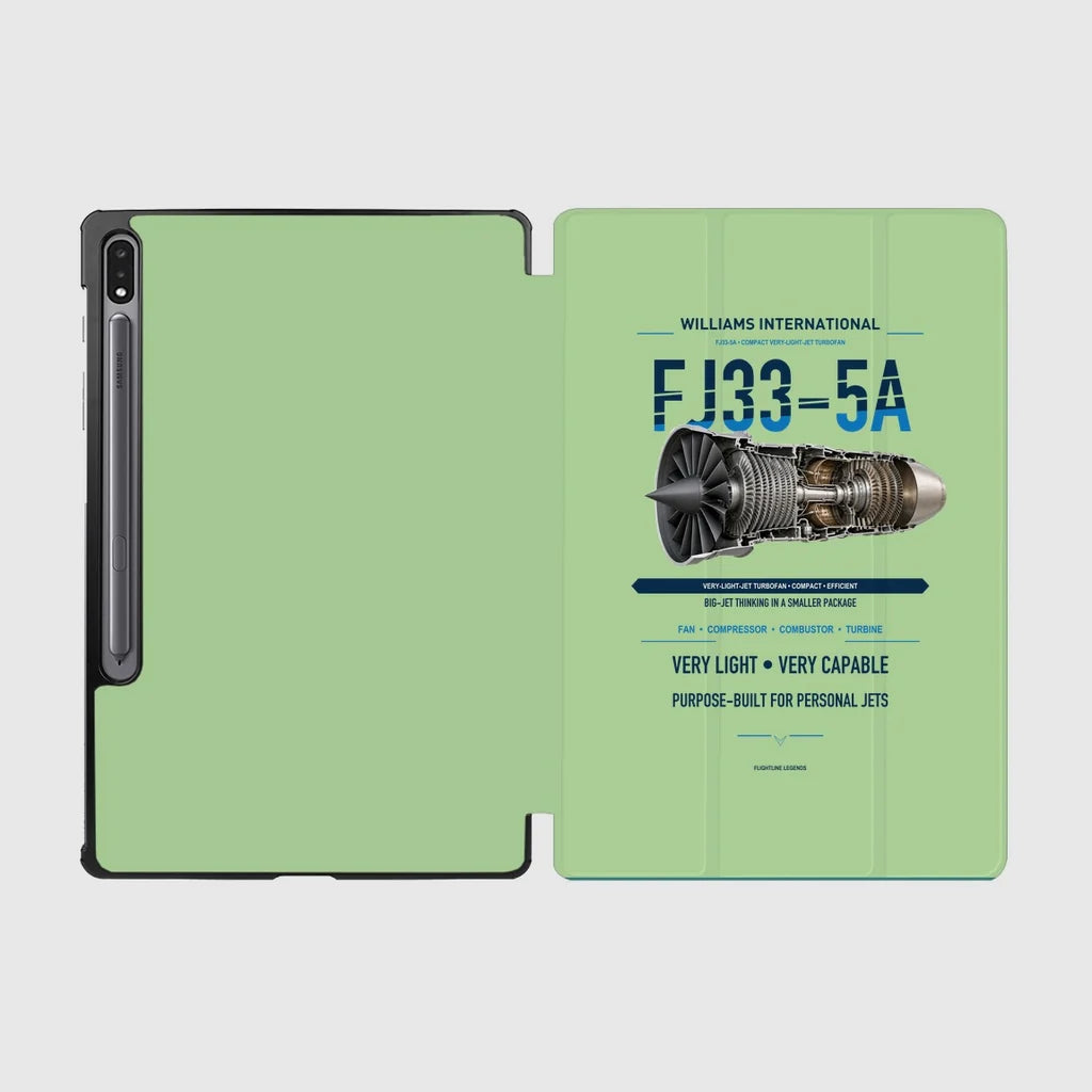 FJ33-5A design on light green samsung tablet tablet case