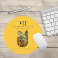 Thumbnail for Vinh International Airport (VII) design on yellow round mouse pad