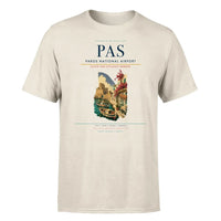Thumbnail for Paros National Airport (PAS) T-Shirt single-side front print in Beige | paros-national-airport-pas-double-side-t-shirt