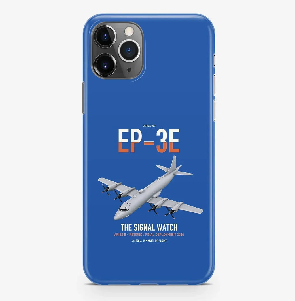 EP-3E ARIES II design on blue magsafe iphone case, for iPhone Pro Max
