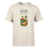 Thumbnail for Halmstad Airport (HAD) T-Shirt single-side front print in Beige | halmstad-airport-had-double-side-t-shirt