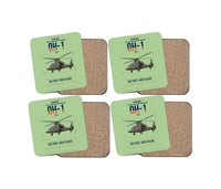 Thumbnail for Kawasaki OH-1 design on light green 4 pieces set coaster