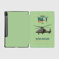 Thumbnail for Kawasaki OH-1 design on light green samsung tablet tablet case