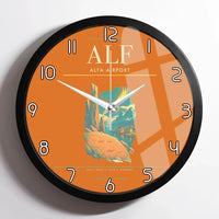 Thumbnail for Alta Airport ALF Wall-Clock Framed - Orange
