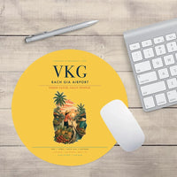 Thumbnail for Rach Gia Airport (VKG) design on yellow round mouse pad