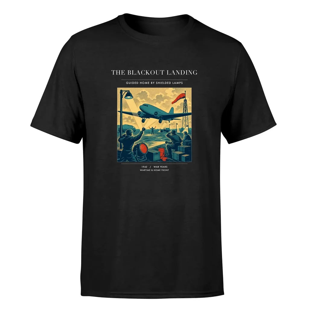 VINTAGE G4501 - The Blackout Landing - Premium T-Shirt design on black premium t shirt