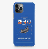 Thumbnail for Boeing CH-47D design on blue magsafe iphone case, for iPhone Pro Max