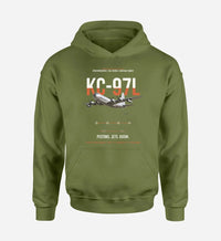 Thumbnail for KC-97L STRATOFREIGHTER design on green army double-side hoodie, single-side print