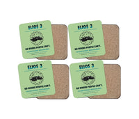 Thumbnail for Flyability Elios 3 design on light green 4 pieces set coaster