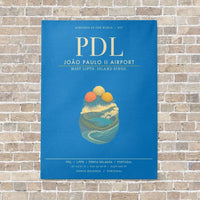 Thumbnail for Joao Paulo II Airport PDL - Canvas Framed - Turquoise