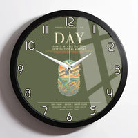 Thumbnail for James M. Cox Dayton International Airport DAY Wall-Clock Framed - Green Army