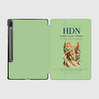 Thumbnail for Yampa Valley Airport (HDN) design on light green samsung tablet tablet case