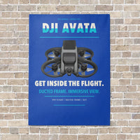 Thumbnail for DJI Avata vertical canvas print - no frame - blue background