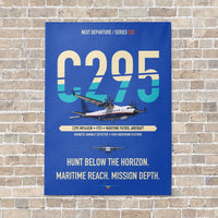 Thumbnail for Airbus C295 MPA/ASW vertical canvas print - no frame - blue background